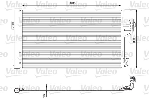 VALEO 814391 Condenser, air conditioning