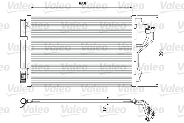 VALEO 814394 Condenser, air conditioning