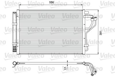 Condenser, air conditioning VALEO 814394