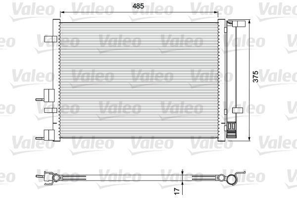 VALEO 814395 Condenser, air conditioning