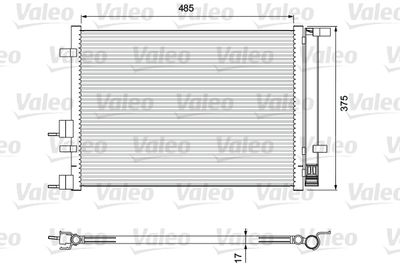 Condenser, air conditioning VALEO 814395