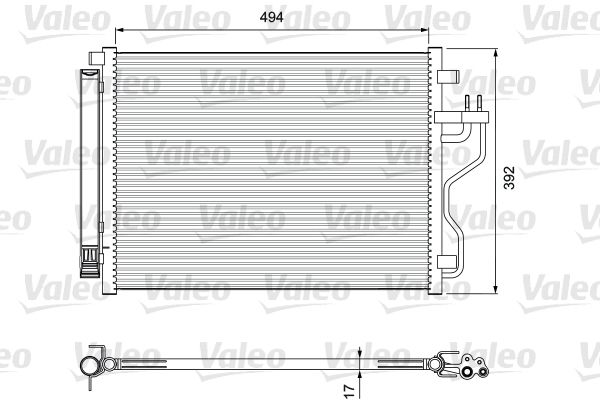 VALEO 814396 Condenser, air conditioning