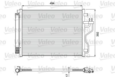 Condenser, air conditioning VALEO 814396