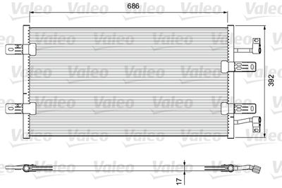 Condenser, air conditioning VALEO 814398
