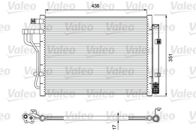 Condenser, air conditioning VALEO 814399