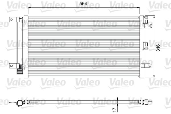 VALEO 814401 Condenser, air conditioning