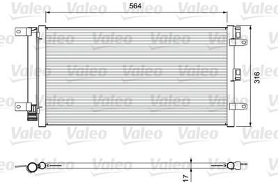 Condenser, air conditioning VALEO 814401