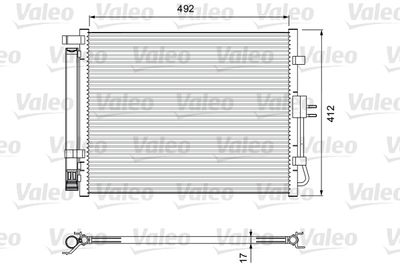 Condenser, air conditioning VALEO 814402