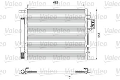 Condenser, air conditioning VALEO 814404