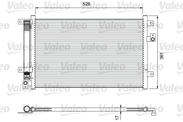 VALEO 814405 Condenser, air conditioning