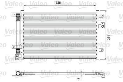 Condenser, air conditioning VALEO 814405