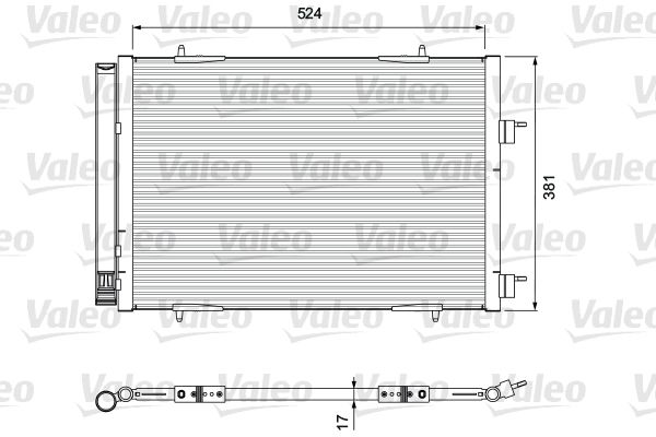 VALEO 814406 Condenser, air conditioning