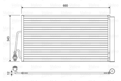 Condenser, air conditioning VALEO 814409