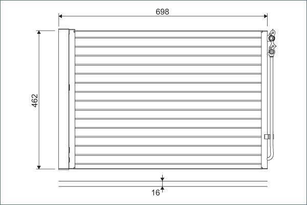 VALEO 814410 Condenser, air conditioning
