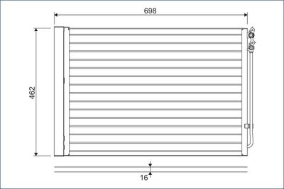 Condenser, air conditioning VALEO 814410