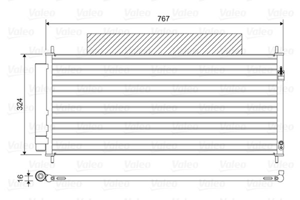 VALEO 814411 Condenser, air conditioning