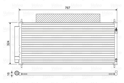 Condenser, air conditioning VALEO 814411
