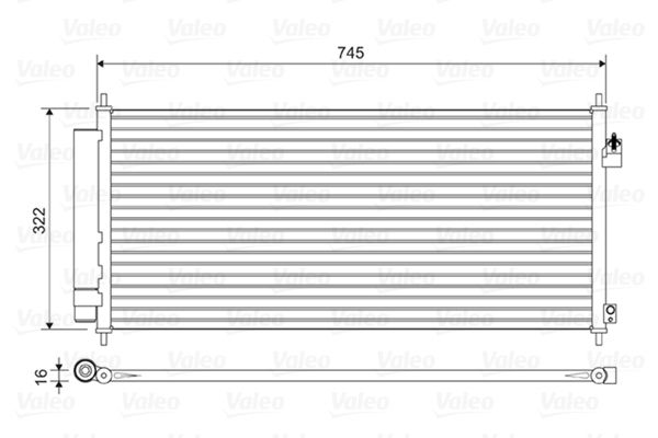 VALEO 814413 Condenser, air conditioning