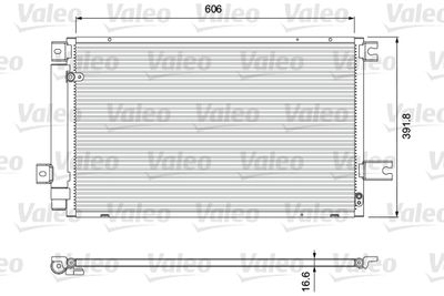 Condenser, air conditioning VALEO 814414