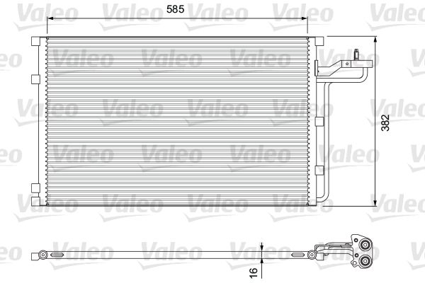 VALEO 814416 Condenser, air conditioning