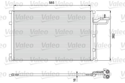 Condenser, air conditioning VALEO 814416