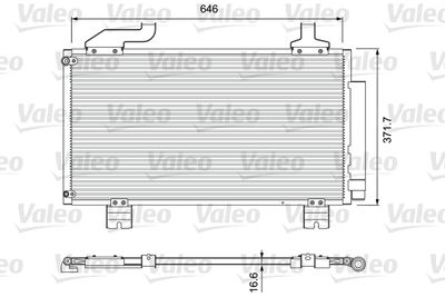 Condenser, air conditioning VALEO 814417