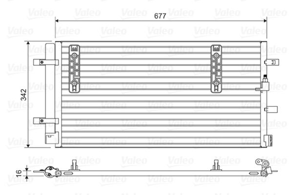 VALEO 814419 Condenser, air conditioning
