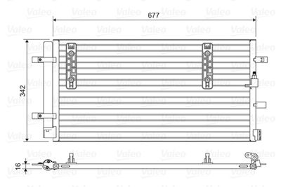 Condenser, air conditioning VALEO 814419