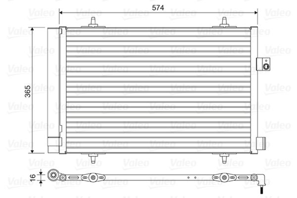 VALEO 814420 Condenser, air conditioning