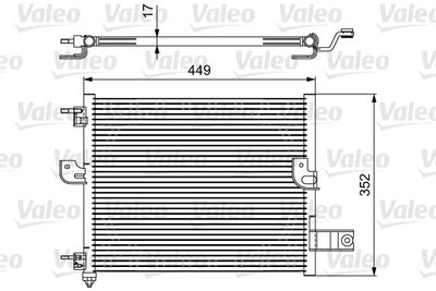 Condenser, air conditioning VALEO 814422