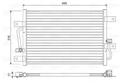 Condenser, air conditioning VALEO 814426