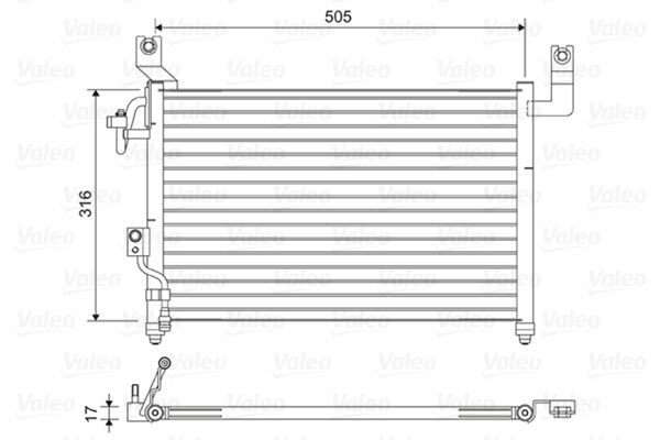 VALEO 814427 Condenser, air conditioning