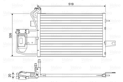 Condenser, air conditioning VALEO 814430