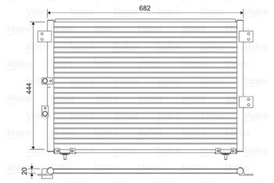 Condenser, air conditioning VALEO 814432