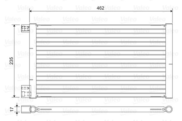 VALEO 814433 Condenser, air conditioning