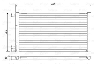 Condenser, air conditioning VALEO 814433