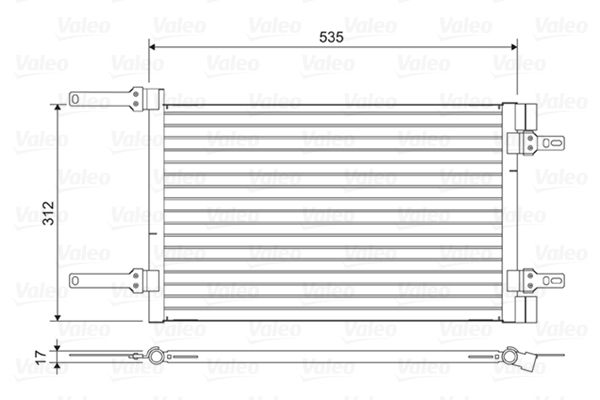 VALEO 814438 Condenser, air conditioning
