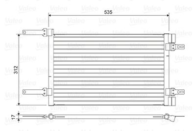 Condenser, air conditioning VALEO 814438