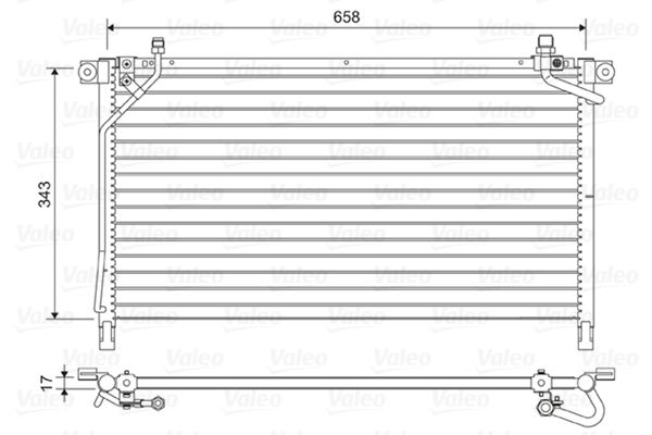 VALEO 814442 Condenser, air conditioning