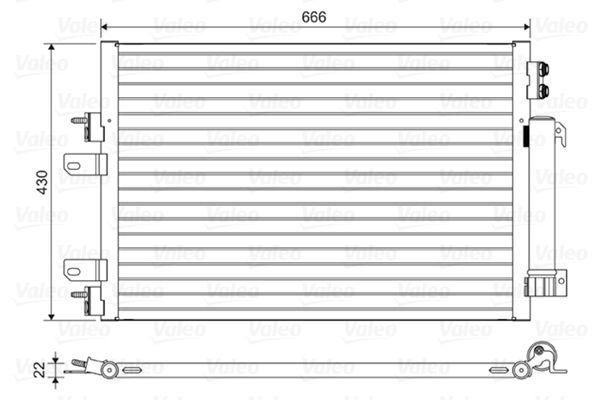 VALEO 814446 Condenser, air conditioning