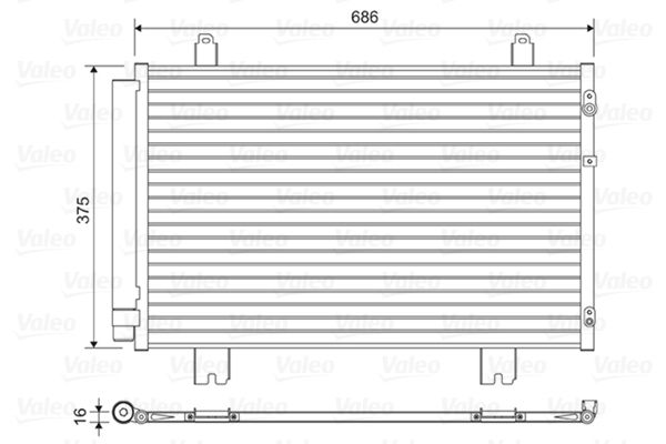 VALEO 814450 Condenser, air conditioning