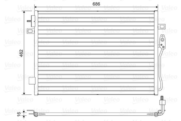 VALEO 814453 Condenser, air conditioning