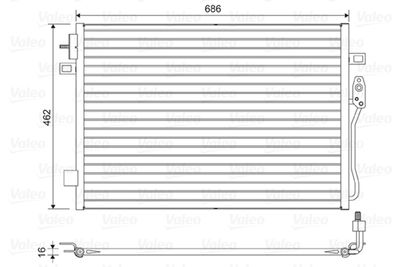 Condenser, air conditioning VALEO 814453