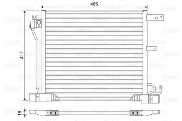 VALEO 814454 Condenser, air conditioning