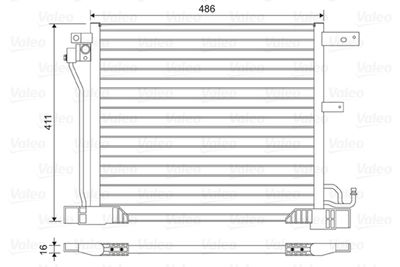 Condenser, air conditioning VALEO 814454