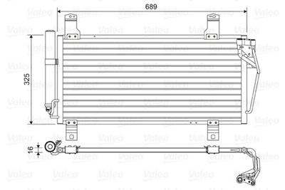 Condenser, air conditioning VALEO 814456
