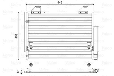 Condenser, air conditioning VALEO 814457