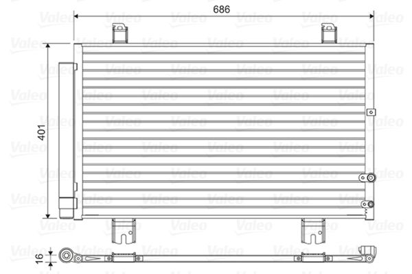 VALEO 814460 Condenser, air conditioning