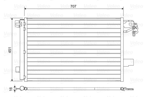 VALEO 814461 Condenser, air conditioning