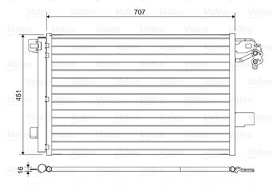 Condenser, air conditioning VALEO 814461